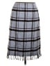 Kasper Plaid Gray Wool Skirt Size 6 - photo 1