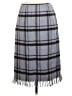 Kasper Plaid Gray Wool Skirt Size 6 - photo 2