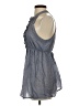 Twenty One 100% Cotton Gray Sleeveless Button-Down Shirt Size S - photo 5