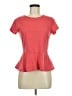 Chloe K Red Short Sleeve Top Size M - photo 1