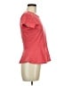 Chloe K Red Short Sleeve Top Size M - photo 4