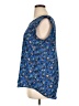 Pleione 100% Polyester Blue Short Sleeve Blouse Size XL - photo 5