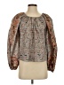 Ulla Johnson 100% Polyester Gray Long Sleeve Blouse Size 0 - photo 1