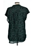 Halogen 100% Polyester Teal Short Sleeve Blouse Size L (petite) - photo 2