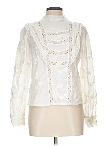 Ultra Pink Long Sleeve Blouse (view 1)