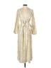 Topshop 100% Polyester Ivory Pink Casual Dress Size 2 - photo 1