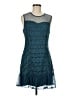 Francesca's 100% Polyester Teal Cocktail Dress Size M - photo 1