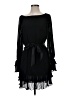 Mango 100% Polyester Black Cocktail Dress Size 4 - photo 1