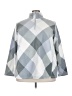 Lands' End 100% Polyester Checkered-gingham Gray Pullover Sweater Size 2X - photo 1