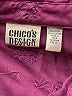 Chico's Design 100% Polyester Polka Dots Purple Long Sleeve Blouse Size XL (3) - photo 7