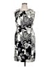 Talbots Graphic Gray Cocktail Dress Size 16 - photo 1