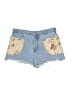 Pilcro 100% Cotton Floral Blue Denim Shorts Size 30 waist - photo 1