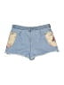 Pilcro 100% Cotton Floral Blue Denim Shorts Size 30 waist - photo 2
