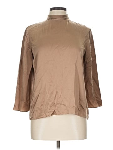Vince. 3/4 Sleeve Silk Top (view 1)