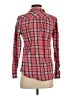 Levi's 100% Cotton Plaid Red Long Sleeve Button-Down Shirt Size S - photo 2