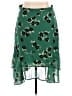 ModCloth 100% Polyester Floral Green Casual Skirt Size 14 - photo 1