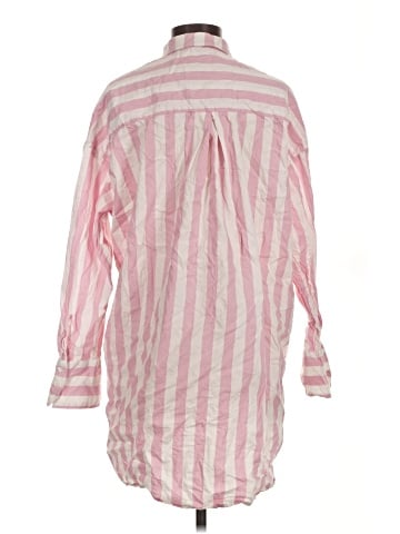 Monki Long Sleeve Button-Down Shirt (view 2)