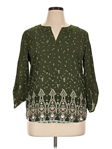 Pink Republic 3/4 Sleeve Blouse (view 1)
