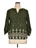 Pink Republic 100% Polyester Green 3/4 Sleeve Blouse Size XL - photo 1