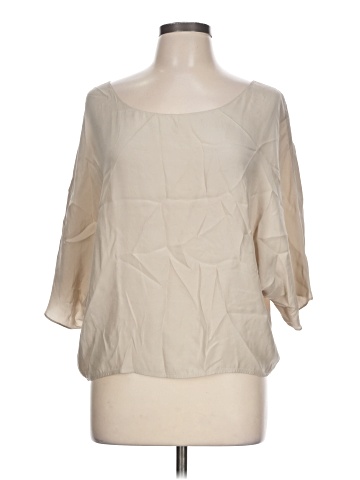 Vince. 3/4 Sleeve Silk Top (view 1)