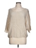 Vince. 100% Silk Ivory 3/4 Sleeve Silk Top Size L - photo 1