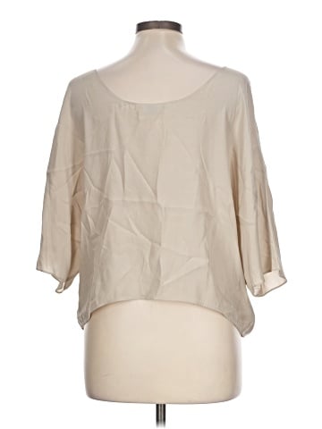 Vince. 3/4 Sleeve Silk Top (view 2)