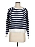 J.Crew 100% Cotton Stripes Blue Pullover Sweater Size M - photo 1