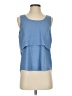 Ann Taylor 100% Polyester Blue Sleeveless T-Shirt Size S - photo 1