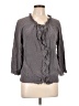 Joie 100% Silk Gray 3/4 Sleeve Silk Top Size L - photo 1