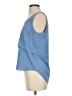 Ann Taylor 100% Polyester Blue Sleeveless T-Shirt Size S - photo 5