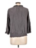 Joie 100% Silk Gray 3/4 Sleeve Silk Top Size L - photo 2