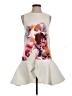 Keepsake Graphic Ivory Cocktail Dress Size S - photo 1