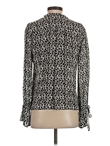 Parker Long Sleeve Silk Top (view 2)