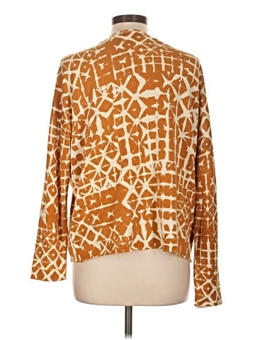Garnet Hill Long Sleeve Silk Top (view 2)