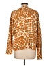 Garnet Hill Orange Long Sleeve Silk Top Size L - photo 2