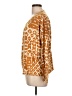 Garnet Hill Orange Long Sleeve Silk Top Size L - photo 5