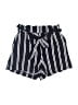 H&M 100% Viscose Stripes Blue Shorts Size 2 - photo 1
