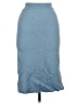 Equipment 100% Wool Solid Blue Wool Skirt Size M - photo 1
