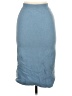 Equipment 100% Wool Solid Blue Wool Skirt Size M - photo 2