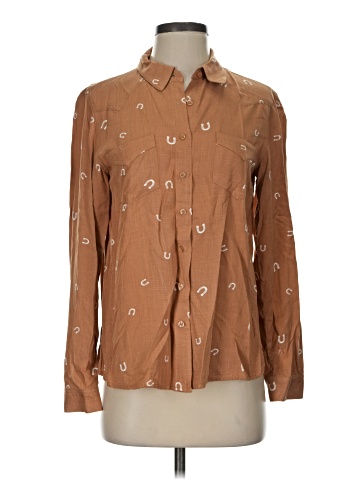 Hippie Rose Long Sleeve Button-Down Shirt (view 1)