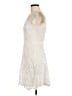 Aqua 100% Polyester Ivory Cocktail Dress Size M - photo 5