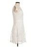 Aqua 100% Polyester Ivory Cocktail Dress Size M - photo 4