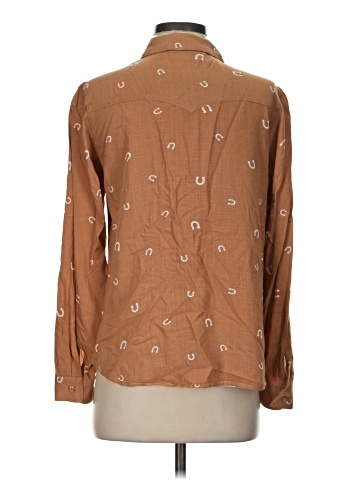 Hippie Rose Long Sleeve Button-Down Shirt (view 2)