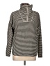 Chaps 100% Cotton Stripes Black Turtleneck Sweater Size L - photo 1