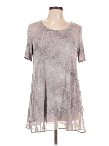 LOGO by Lori Goldstein Short Sleeve Top (view 1)