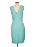 St. John Collection Solid Teal Casual Dress Size 10 - photo 2