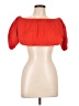 Line & Dot Red Short Sleeve Top Size L - photo 1
