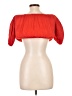 Line & Dot Red Short Sleeve Top Size L - photo 2