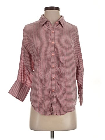 Lucca Couture 3/4 Sleeve Button-Down Shirt (view 1)