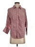 Lucca Couture 100% Cotton Checkered-gingham Red 3/4 Sleeve Button-Down Shirt Size S - photo 1